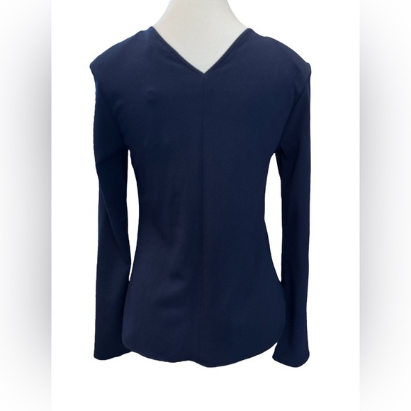 Lamarque | Navy Faux Wrap Top (XS) - Picture 3 of 10